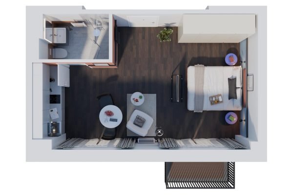 Berlin 26 HAVENS_Berlin_Room_Layout_Standard_Typ-3.0b_Artist